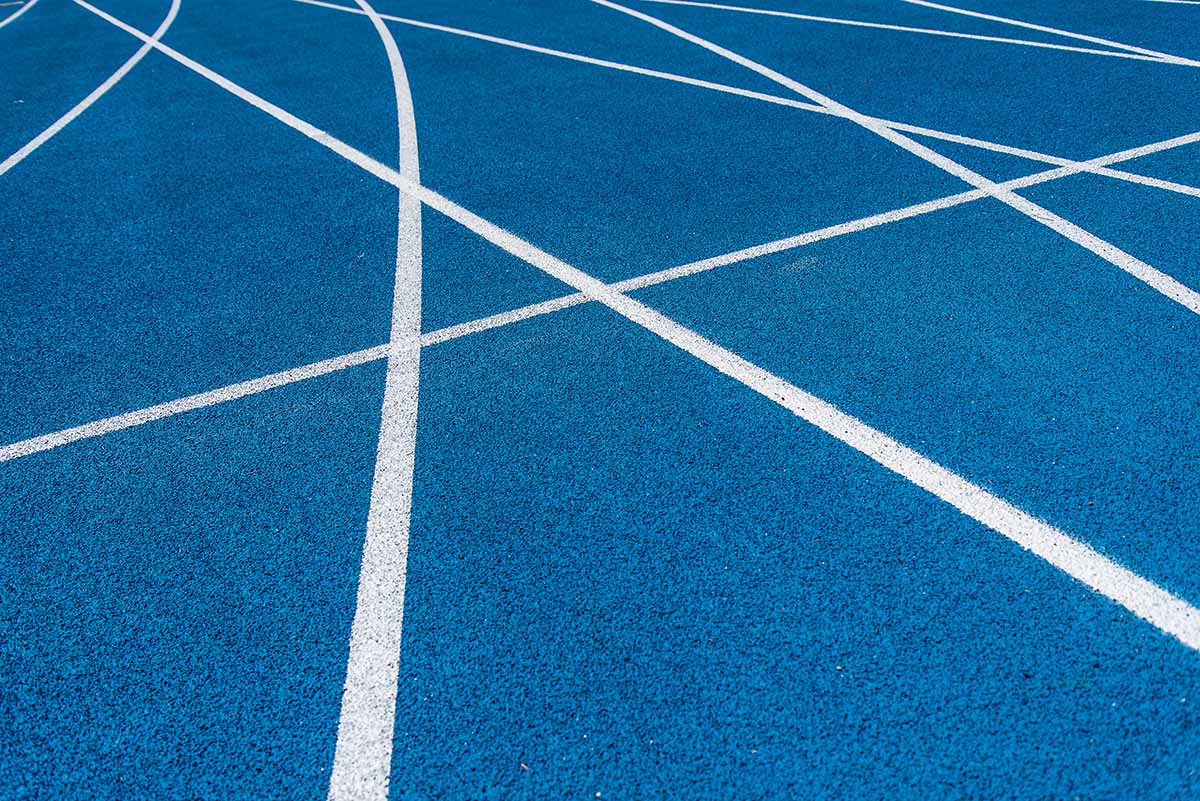 RS Global's Running Track Restriping service can rejuvenate your athletic facilities