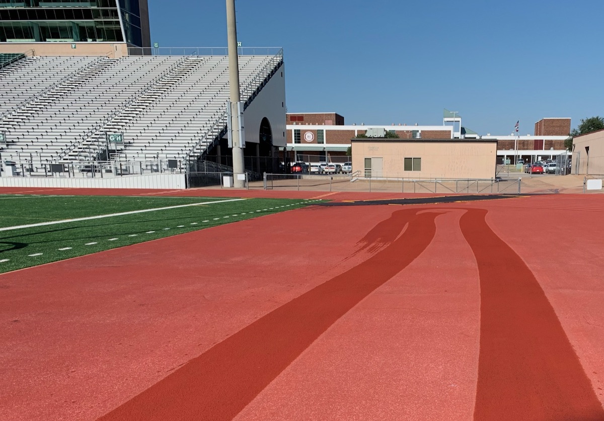 RS Global's running track cleaning program can restore the original color of your facility's track.